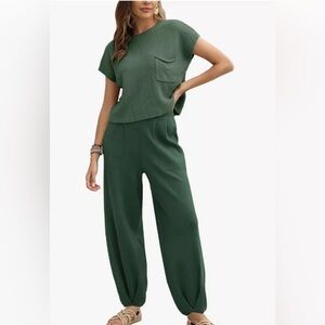 Ugerlov Women’s Two Piece Outfits Sweater Set Knit Pullover Tops